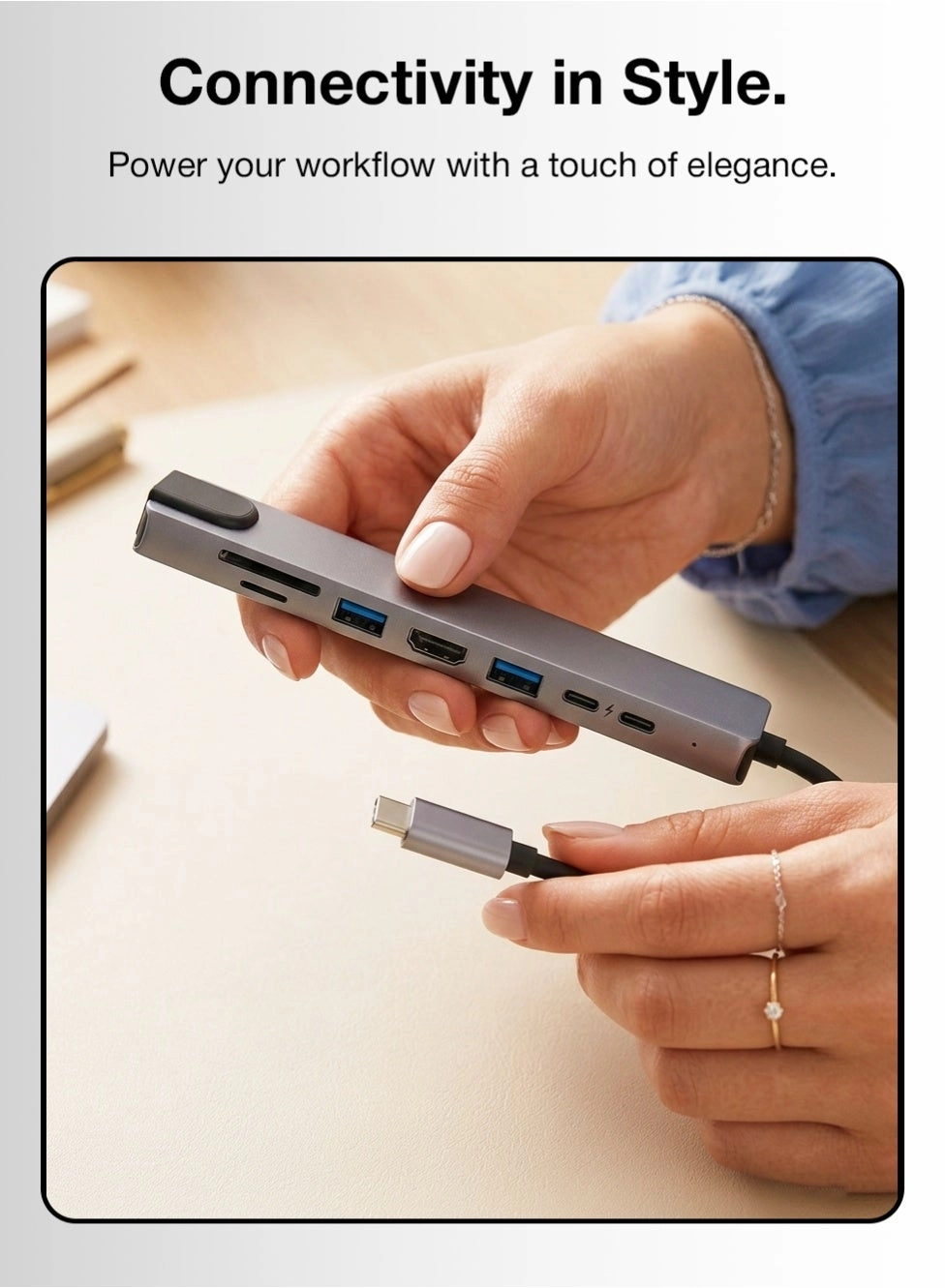 GH8G - 8-in-1 USB-C Hub 4K HDMI