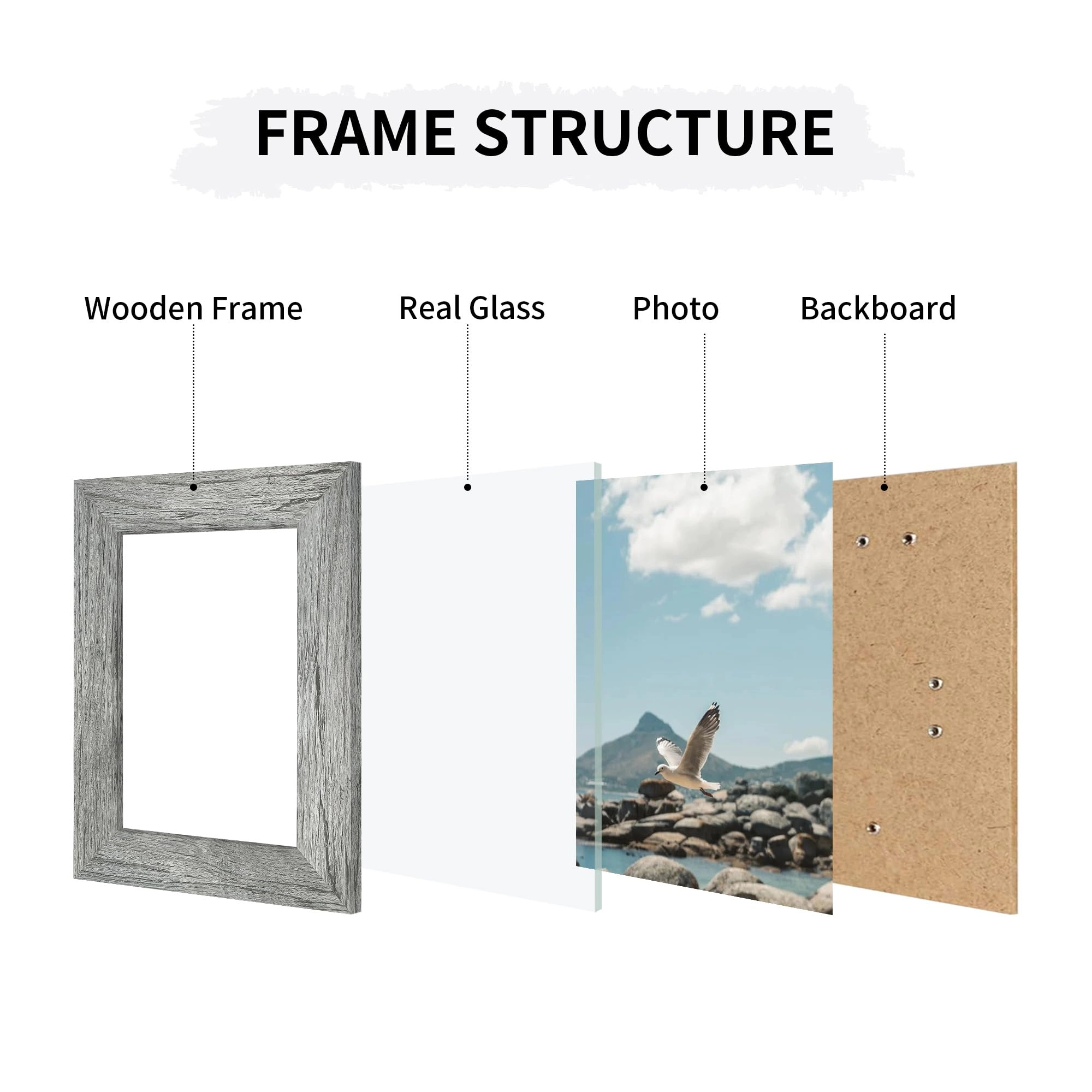 Collage Picture Frames - 5x5 in 3 Opening