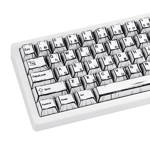 Manga Style PBT Keycaps Set - keyboard
