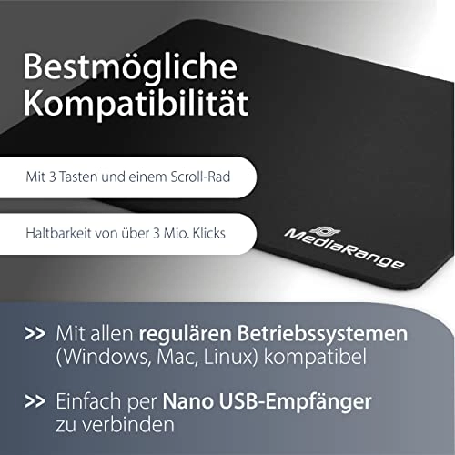 Optical 3-button mouse - Wireless