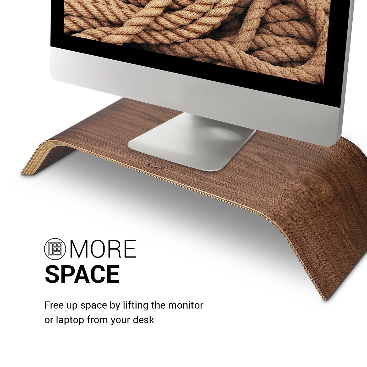 Wood Monitor Stand Riser
