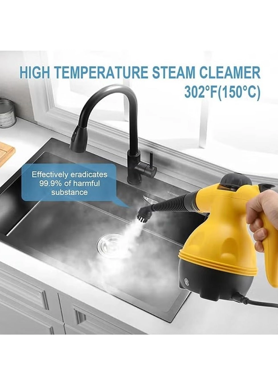 Handheld Pressurized Steam Cleaner - 3.0bar 350ml