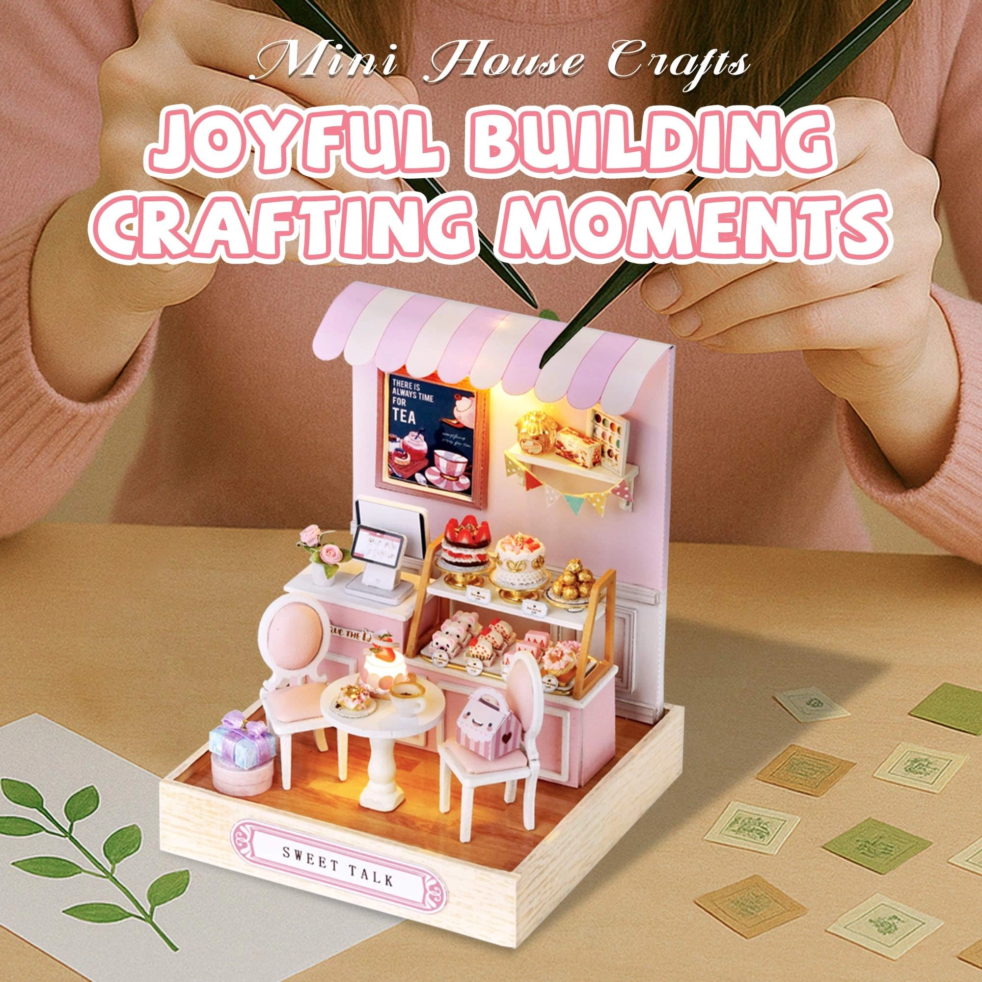 DIY Miniature House Kit - Vintage Coffee Shop