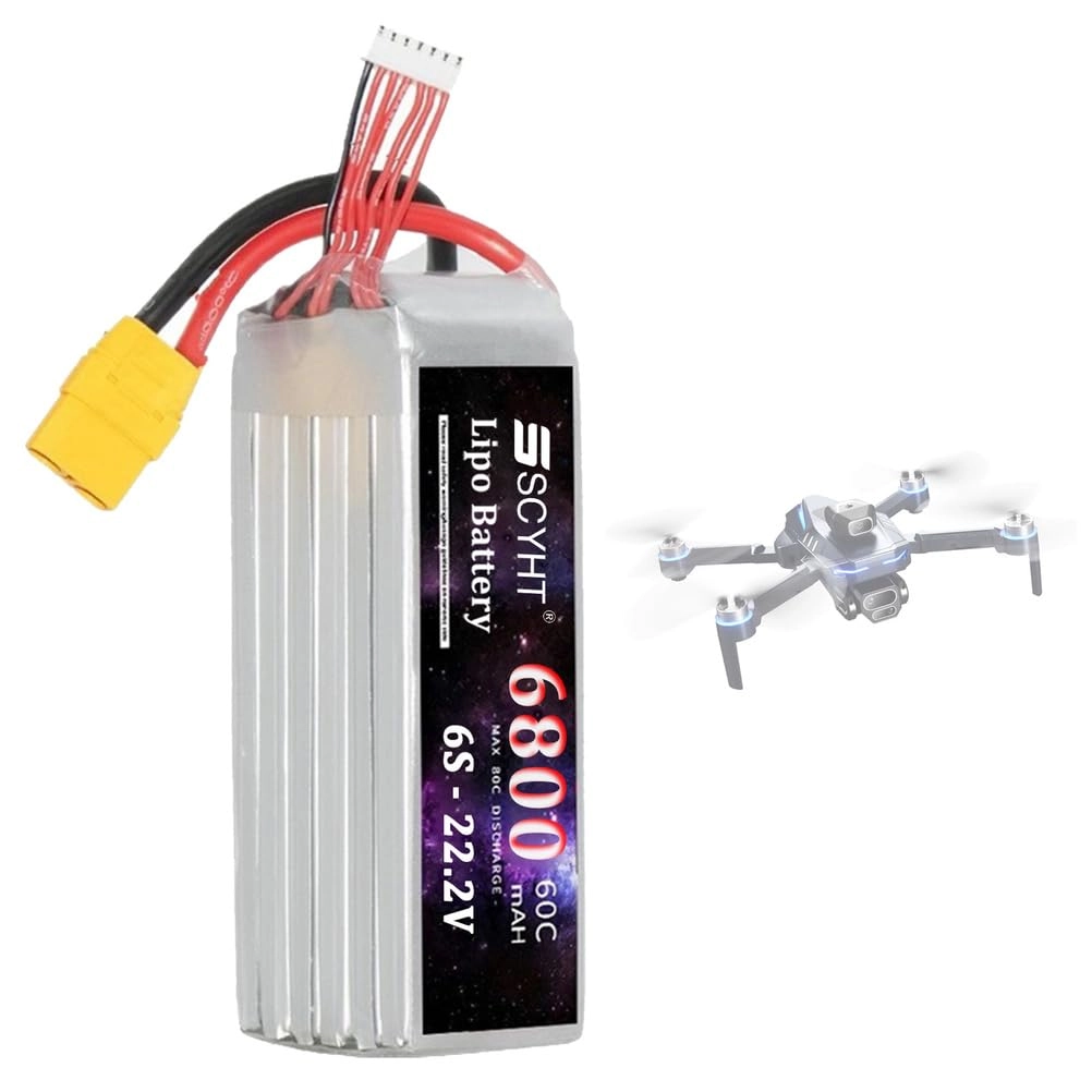 SSCYHT 6S Drone Battery - 7200mAh 6800mAh 6500mAh
