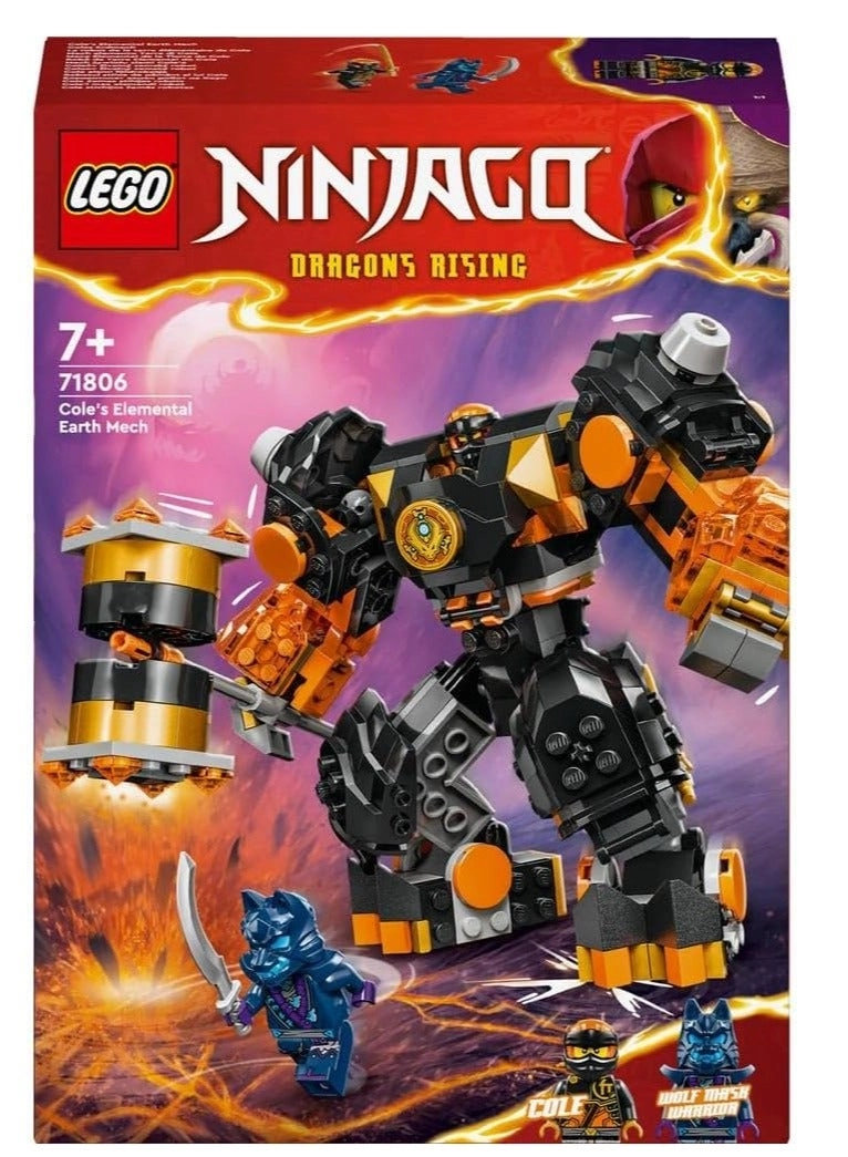 NINJAGO Cole’s Elemental Earth Mech (71806) - Dragons Rising