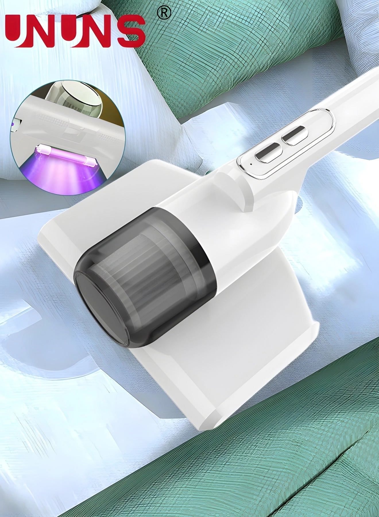 Bed UV Vacuum Cleaner - 12KPa Black