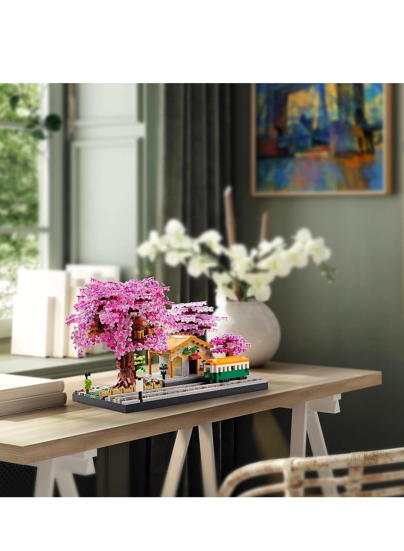 Cherry Blossom Train Station - 3668 pcs