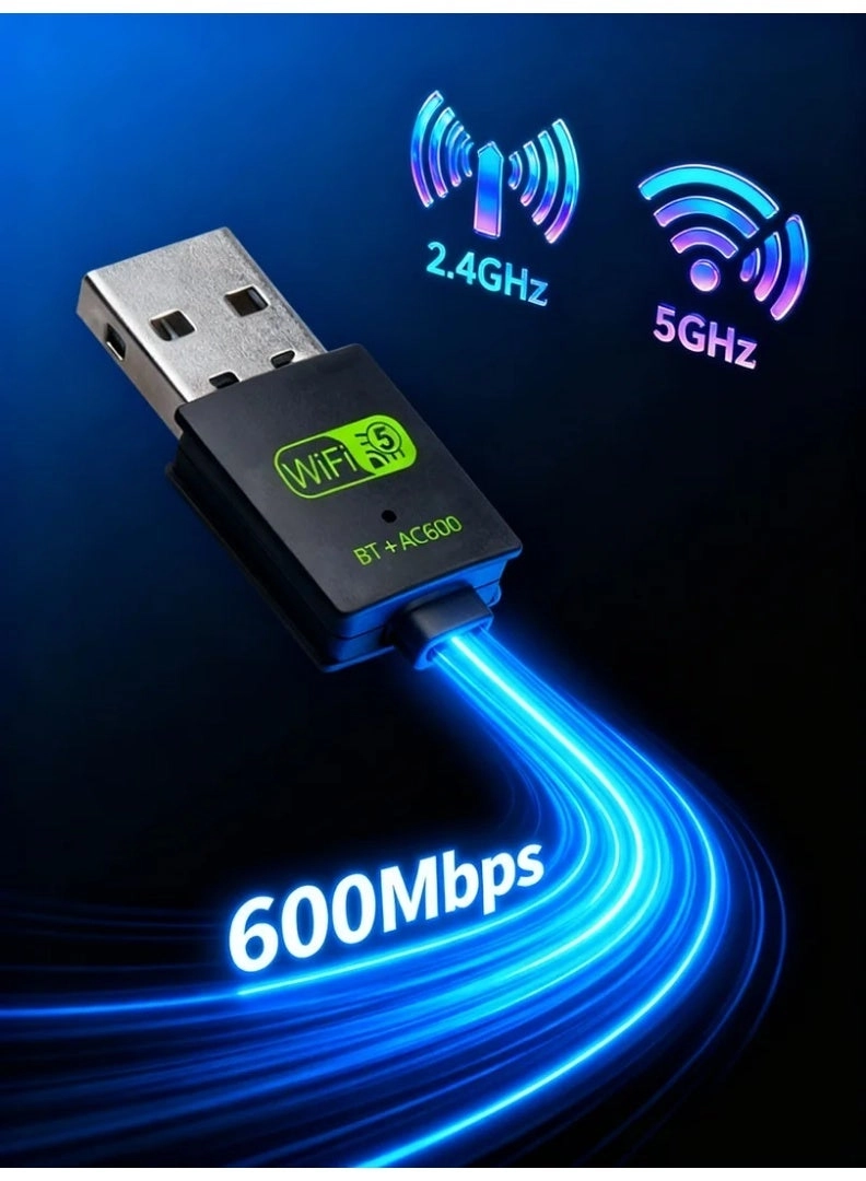 AC600 - Dual-Band USB WiFi Bluetooth