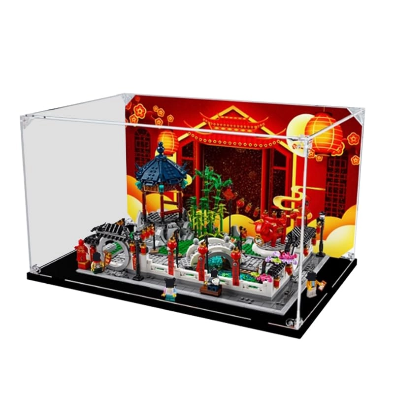 HCAEIOFJ Clear Acrylic Display Case - Lego