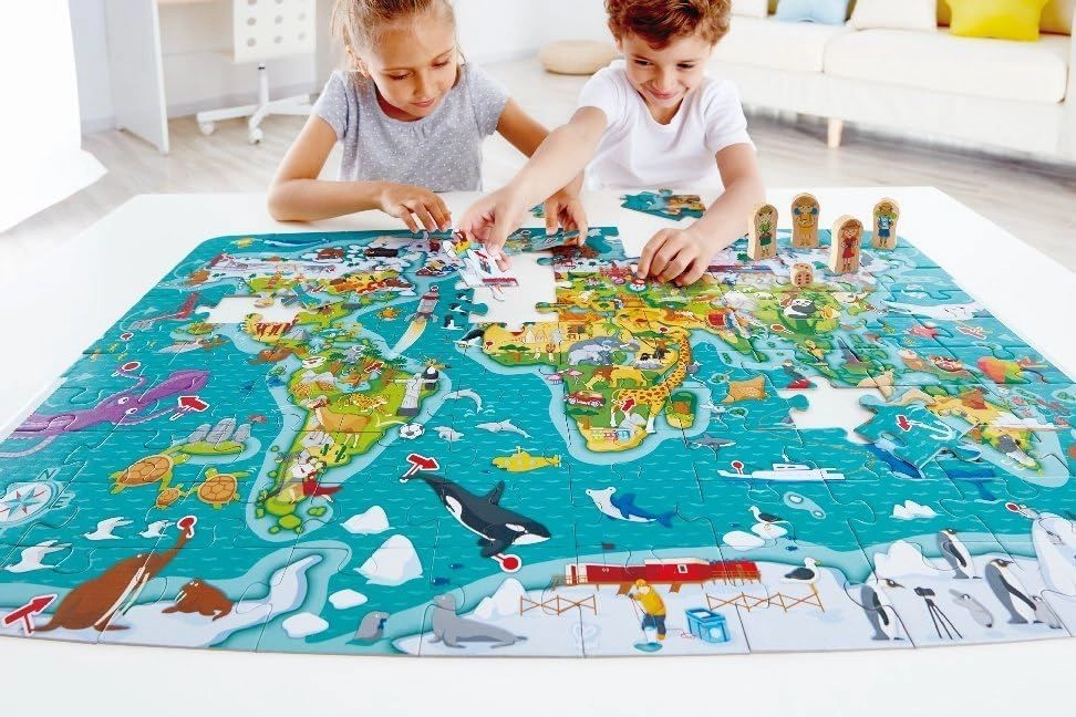 World Observation Map Puzzle - 5+ 100 pieces