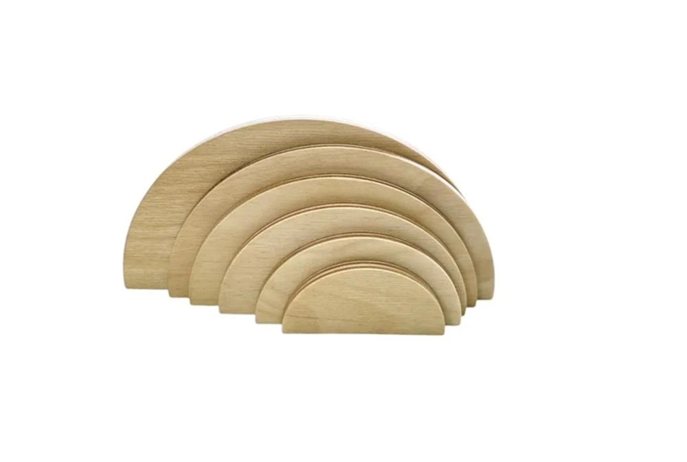 Edu Fun Wooden Grading Semicircles - Suitable for 2 years and above 6 pieces