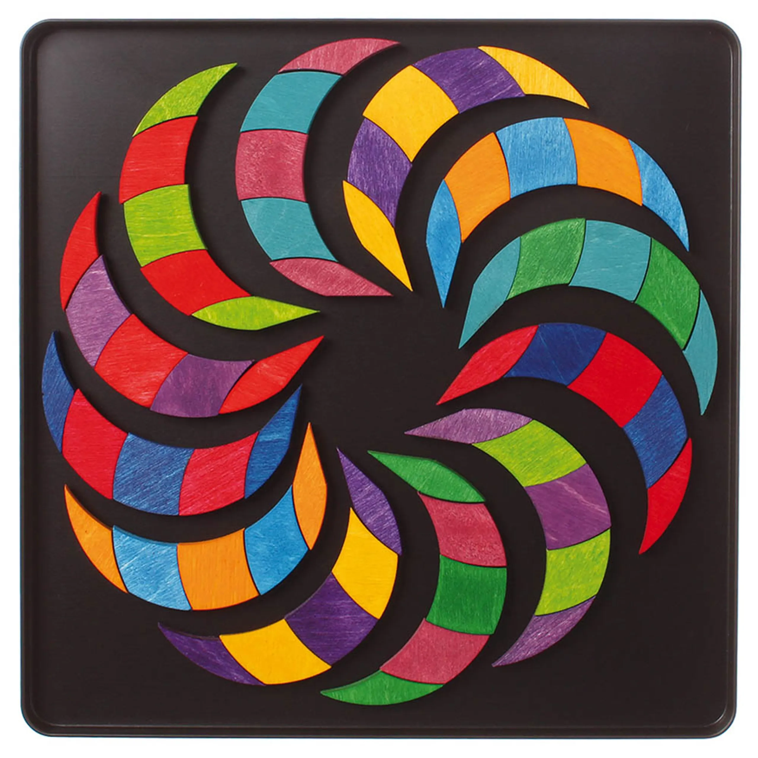 Color Spiral Wooden Puzzle (TBOX-91020) - 72 pcs