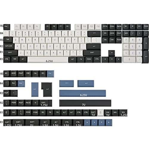160 Keycap Set - Double Shot CSA Profile White Arctic