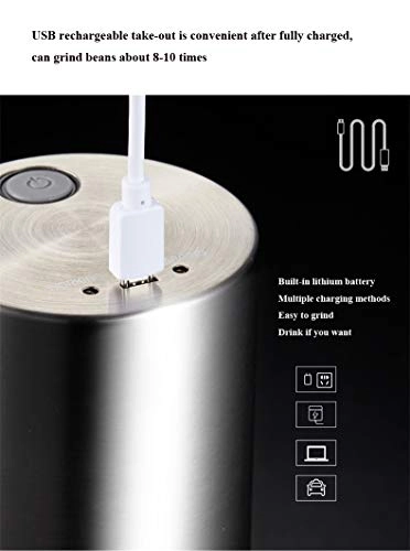 Portable Electric Coffee Cup - Rechargeable Grinding USB Charging