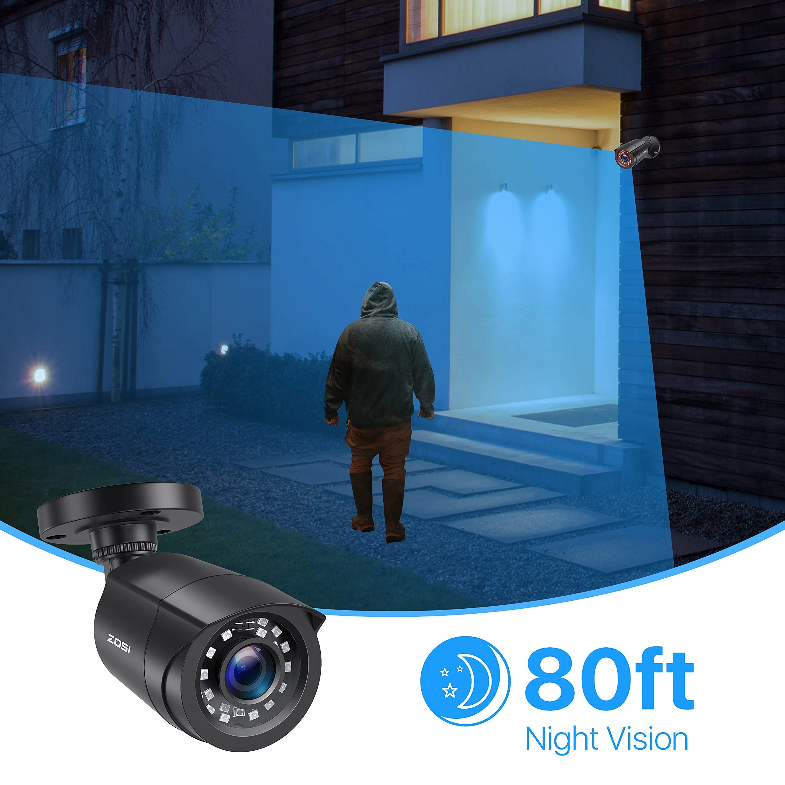 Security Bullet Camera - 1080P 4 Pack