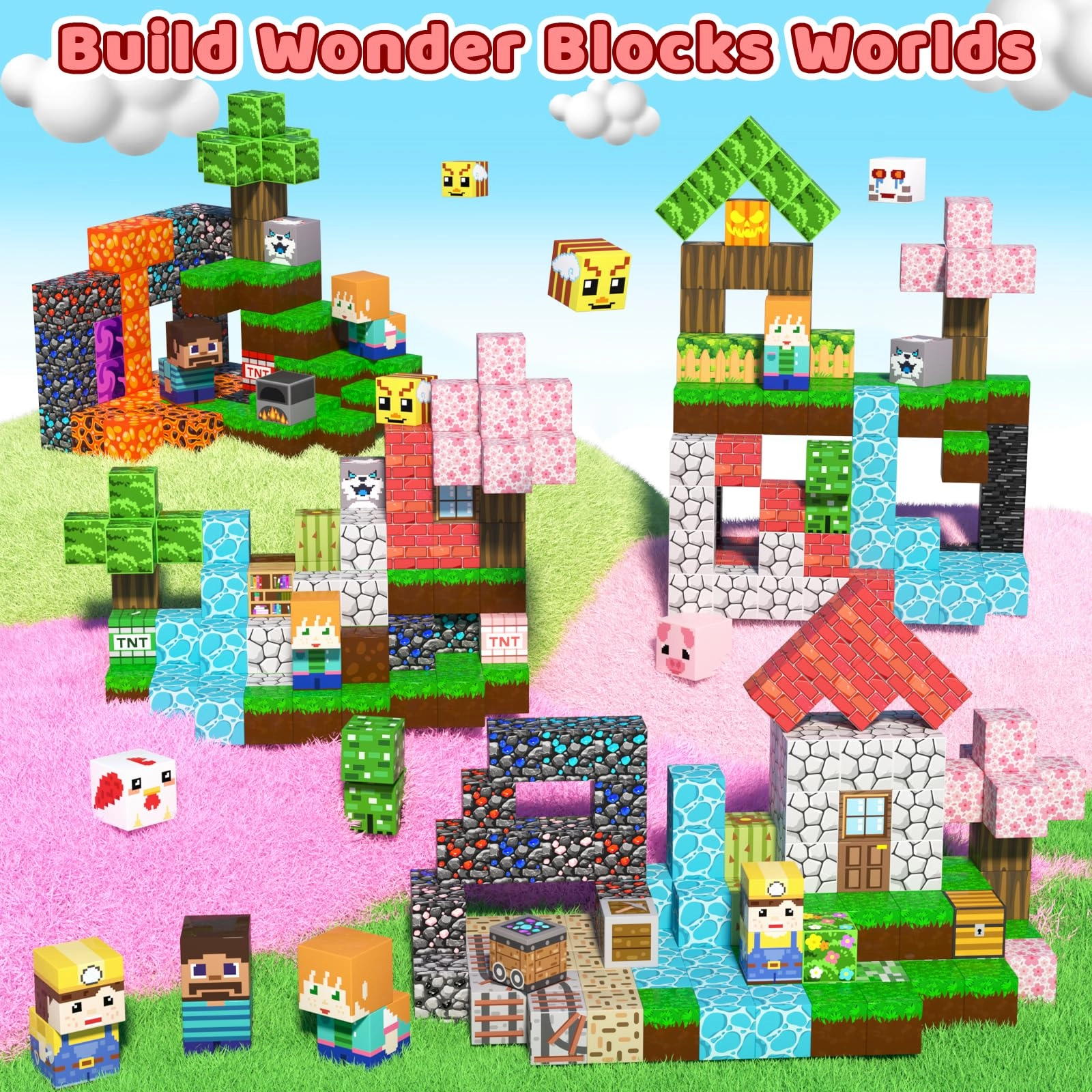 Magnetic Blocks - 300pcs Forest