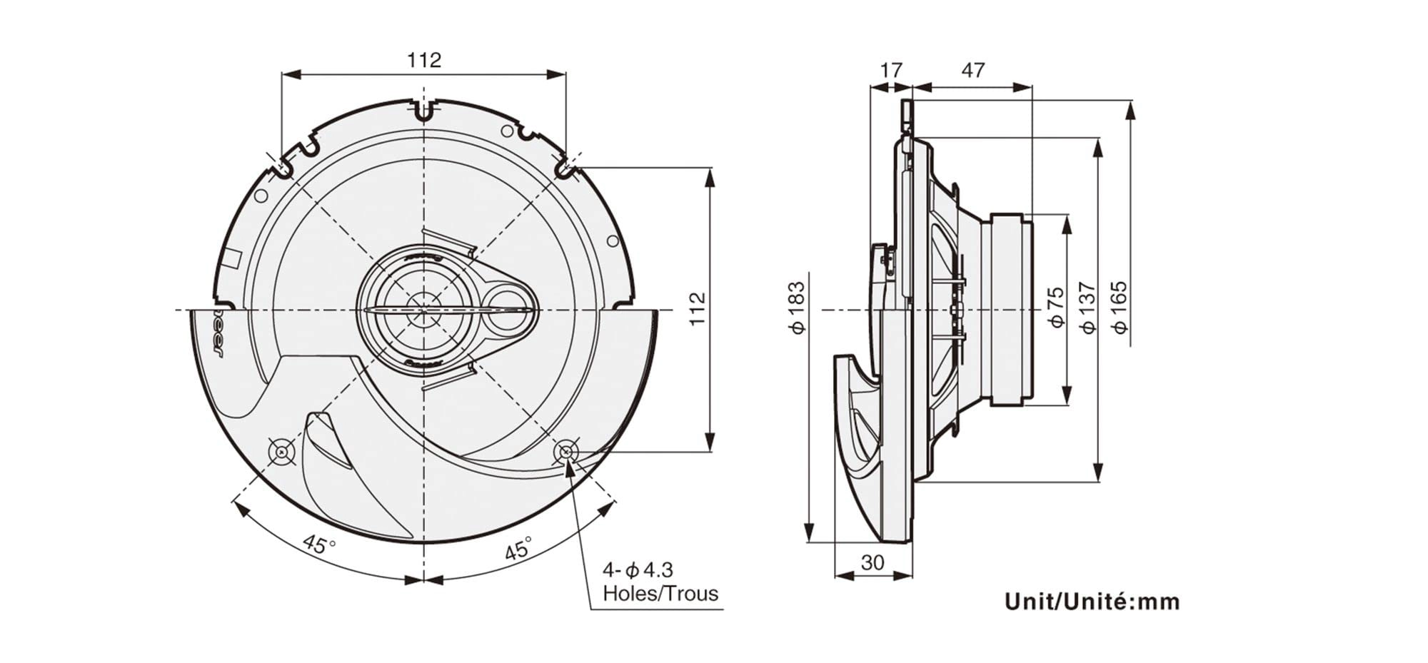 TS-R1750S - 6.5" (17cm) Coaxial