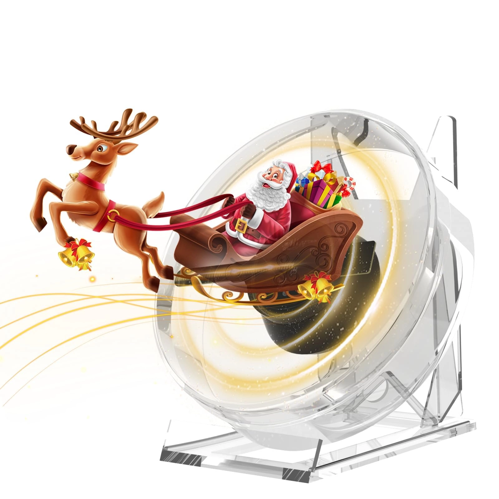 NALACAL 3D LED Hologram Fan - 3.4in Desktop Projector