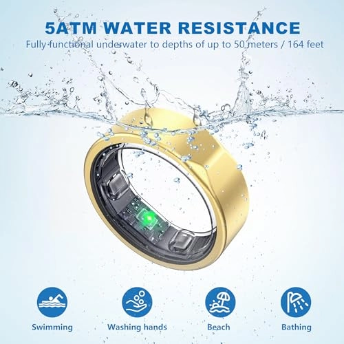 Smart Ring - Heart Rate SpO2 5ATM Waterproof