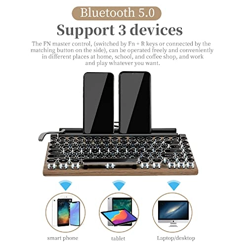 Retro Typewriter Keyboard - Wireless