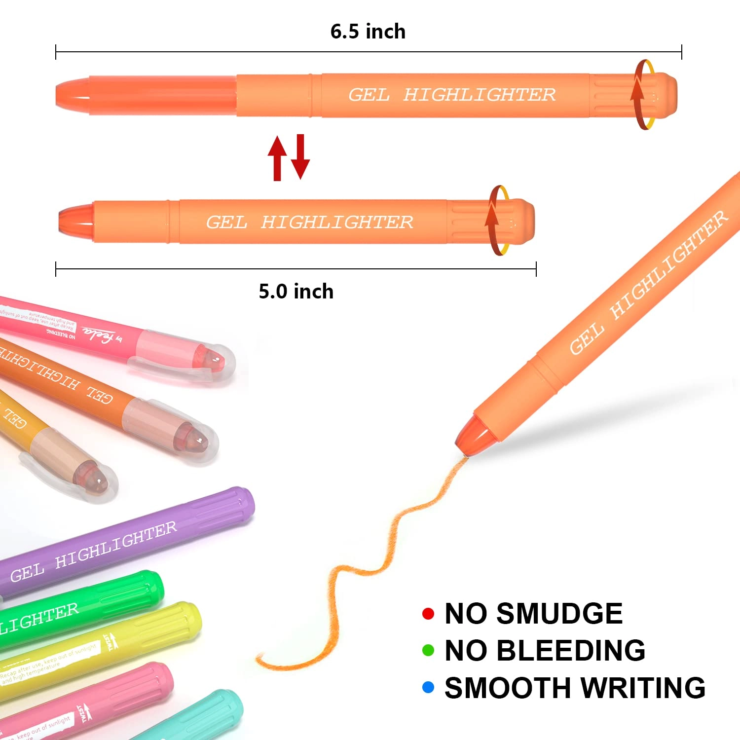 Gel Highlighters - Multicolored Broad