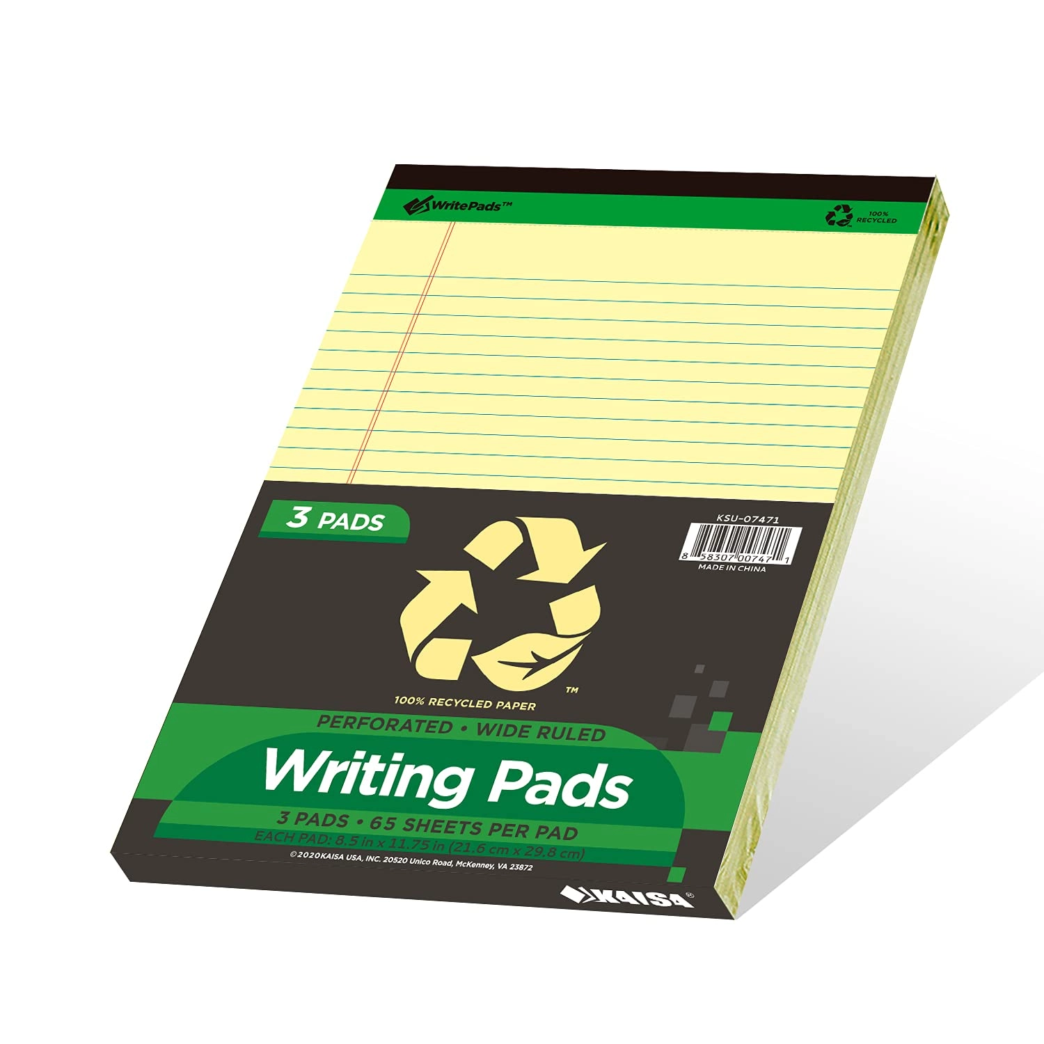 Legal Note pads 8.5-x-11.75-inch - Lined 600 Sheets