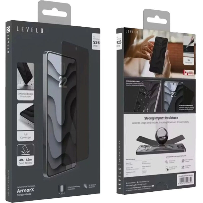 Privacy HD Tempered Glass Screen Protector for Samsung Galaxy S26 Ultra