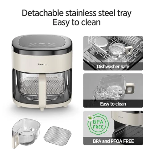 Glass Air Fryer 4208BD-3C-CA