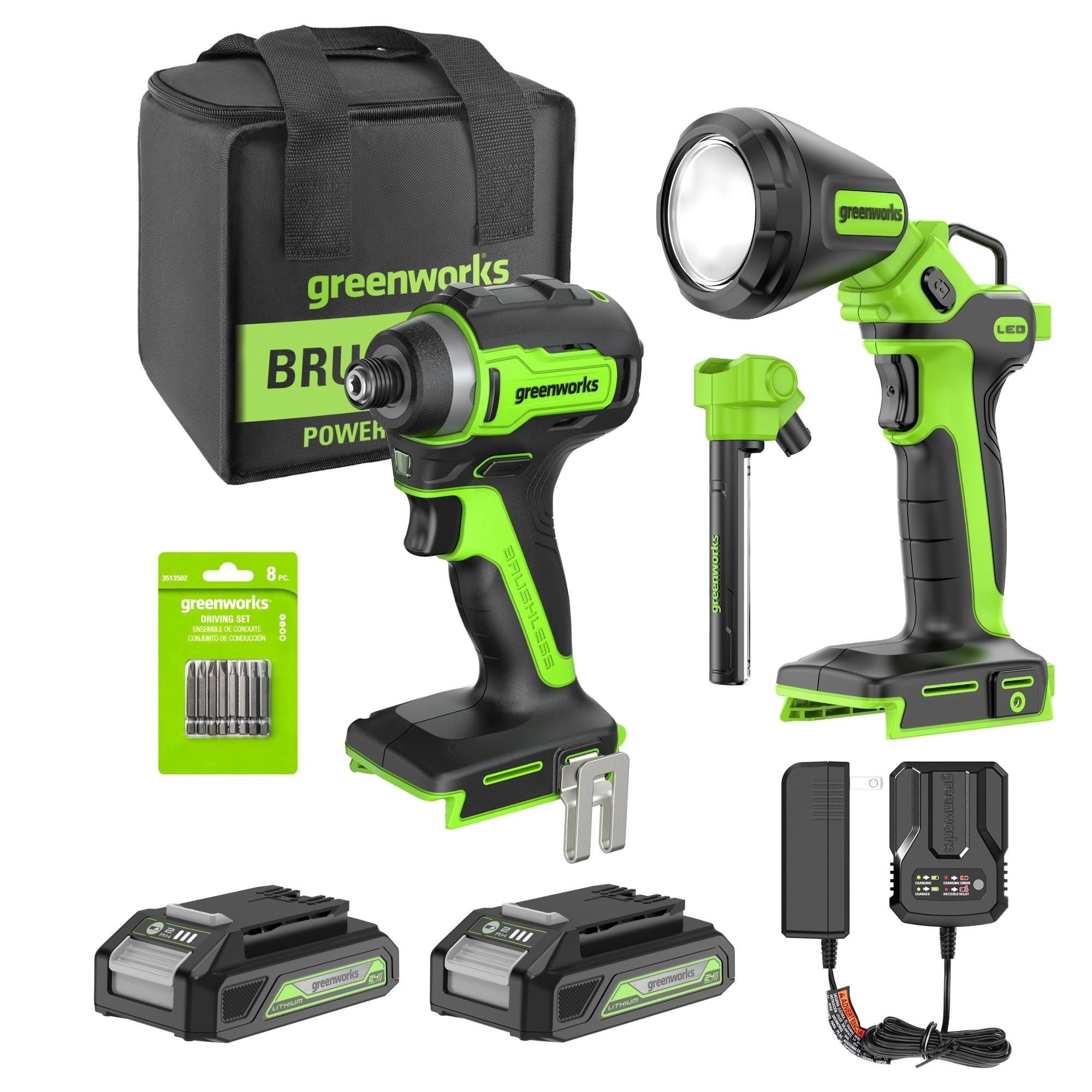 Greenworks DDG401 - 2 Ampere-hour 24 Volt + ISG402