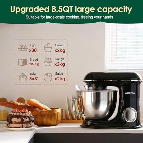 Stand Mixer - 8 Quarts 900 watts