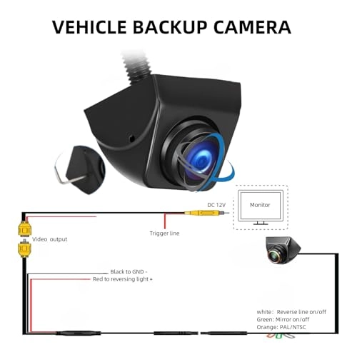 HD Rear View Backup Camera - Night vision 720P