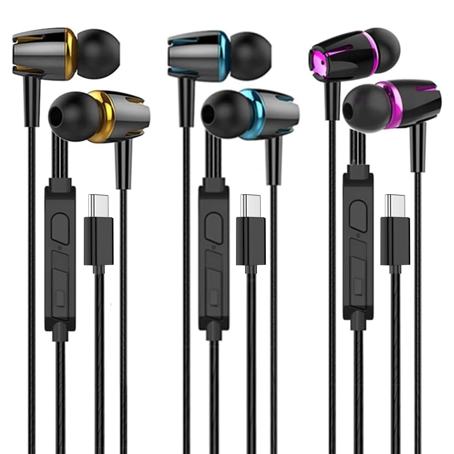 Cianyyee S9-USB - Wired Earbud Pack