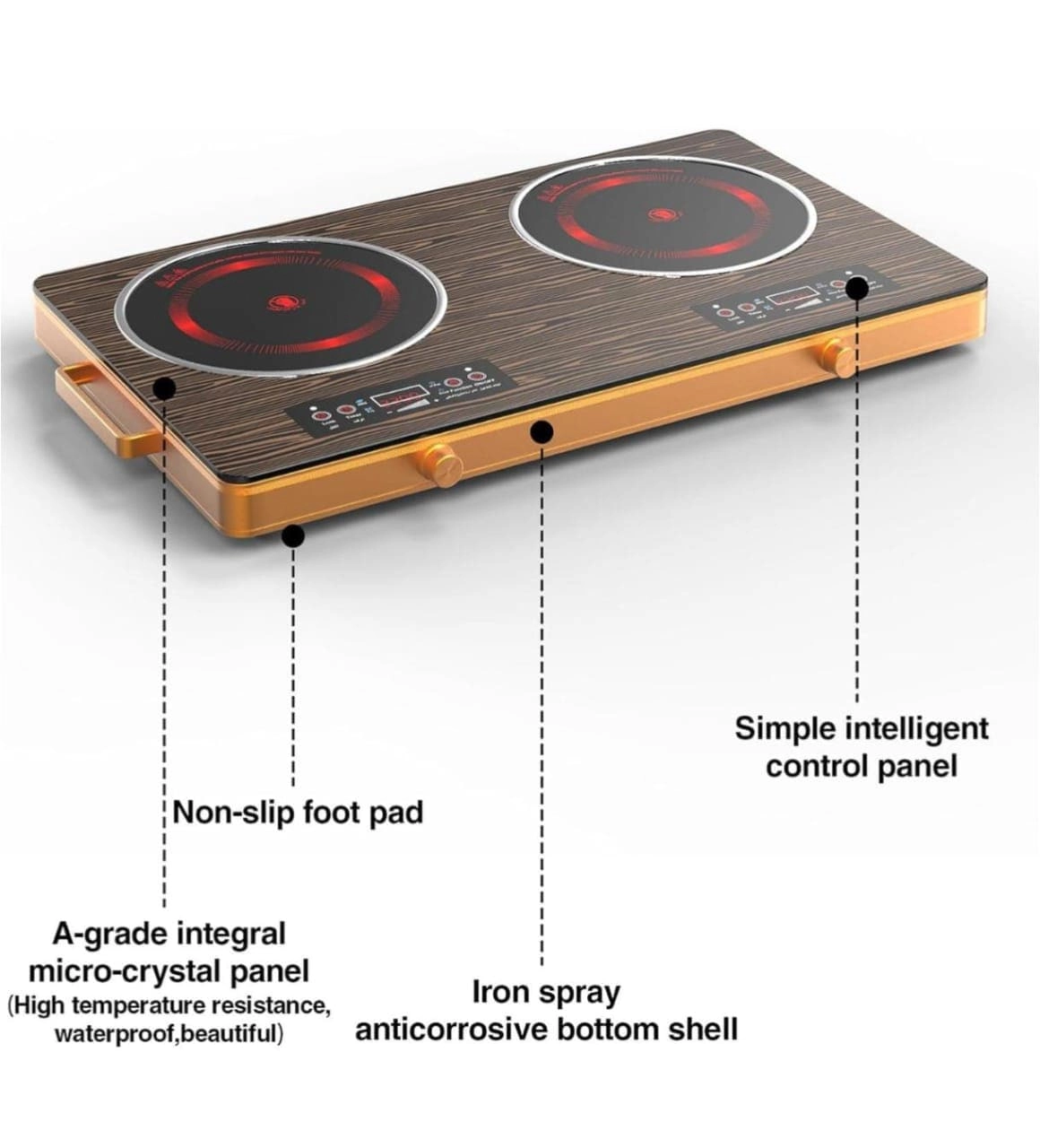 Double Infrared INDUCTION Cooker