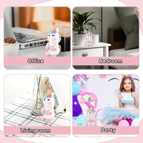 Unicorn Crochet 13 cm