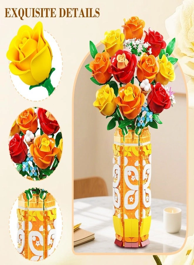 Flower Bouquet Building Set - 3.6pcs