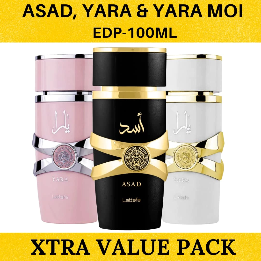 Yara + Yara Moi + Asad - Eau de Parfum 3 Pieces
