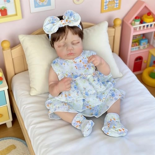 Loulou Reborn Baby Doll - 20 inch Full Body Vinyl Girl Ages 3+