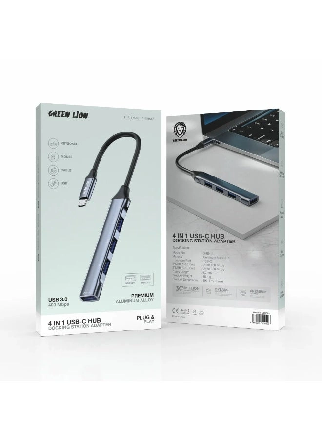 4 IN 1 USB-C Hub & Docking Station Adapter