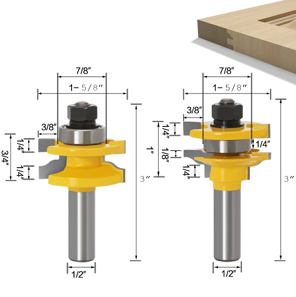 Router Bit Set - 3 PCS