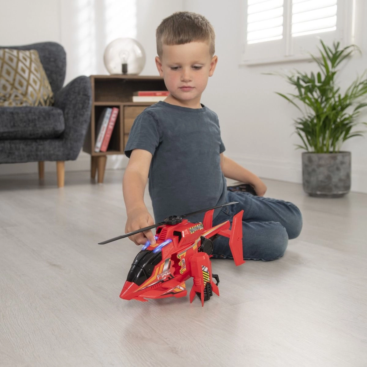 Mean Machines Light And Sound Fire Helicopter