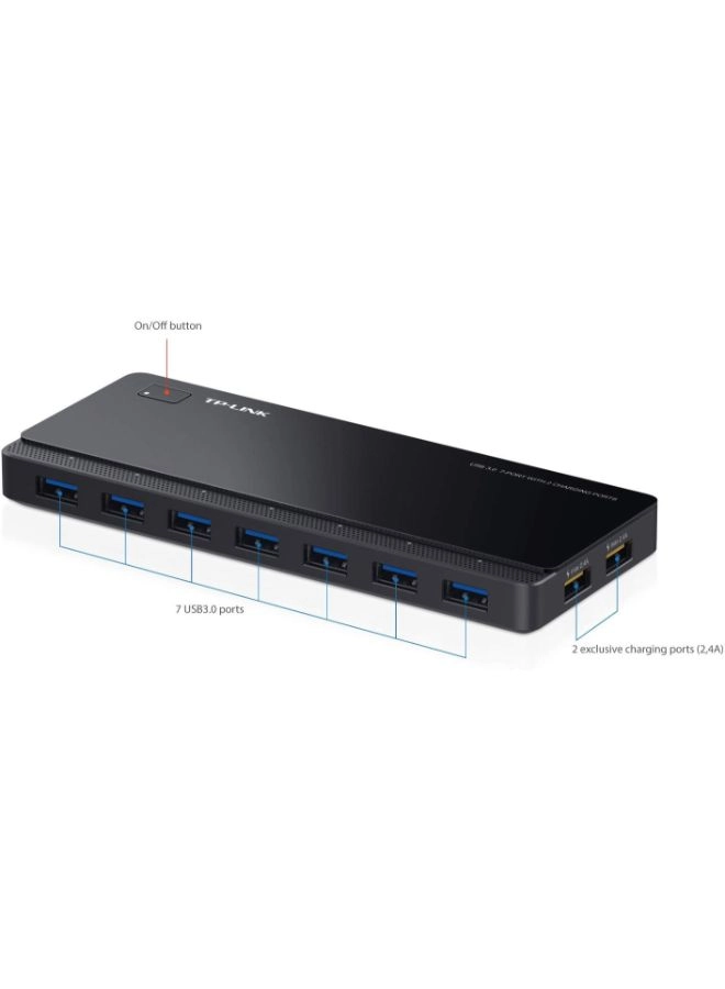 7-Port USB 3.0 Hub - 2 Charging Ports