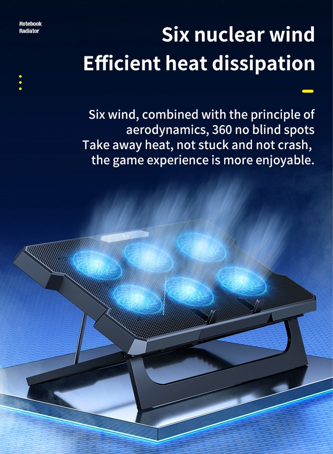 laptop cooling pad - 6 fans 18 inch
