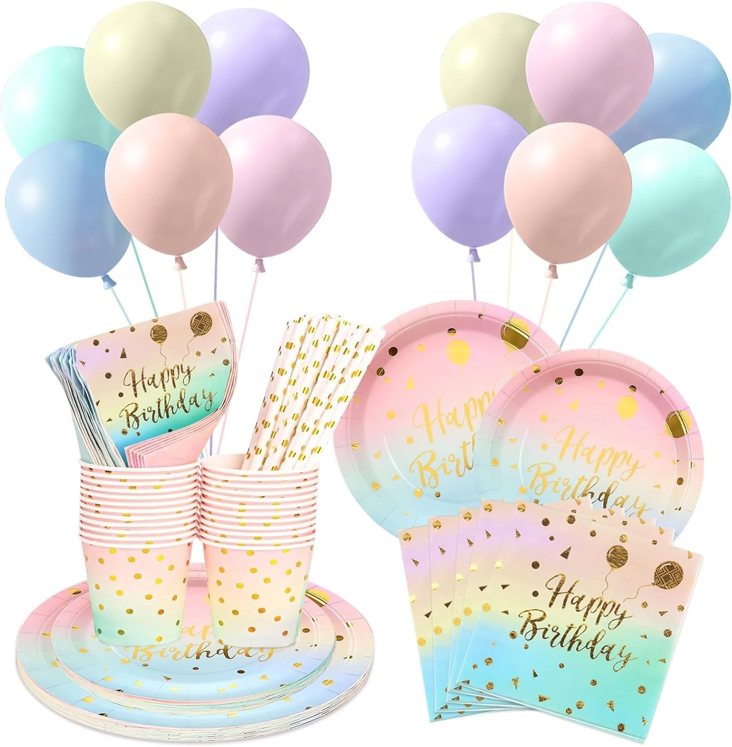 Party Tableware Set - 81Pcs Birthday
