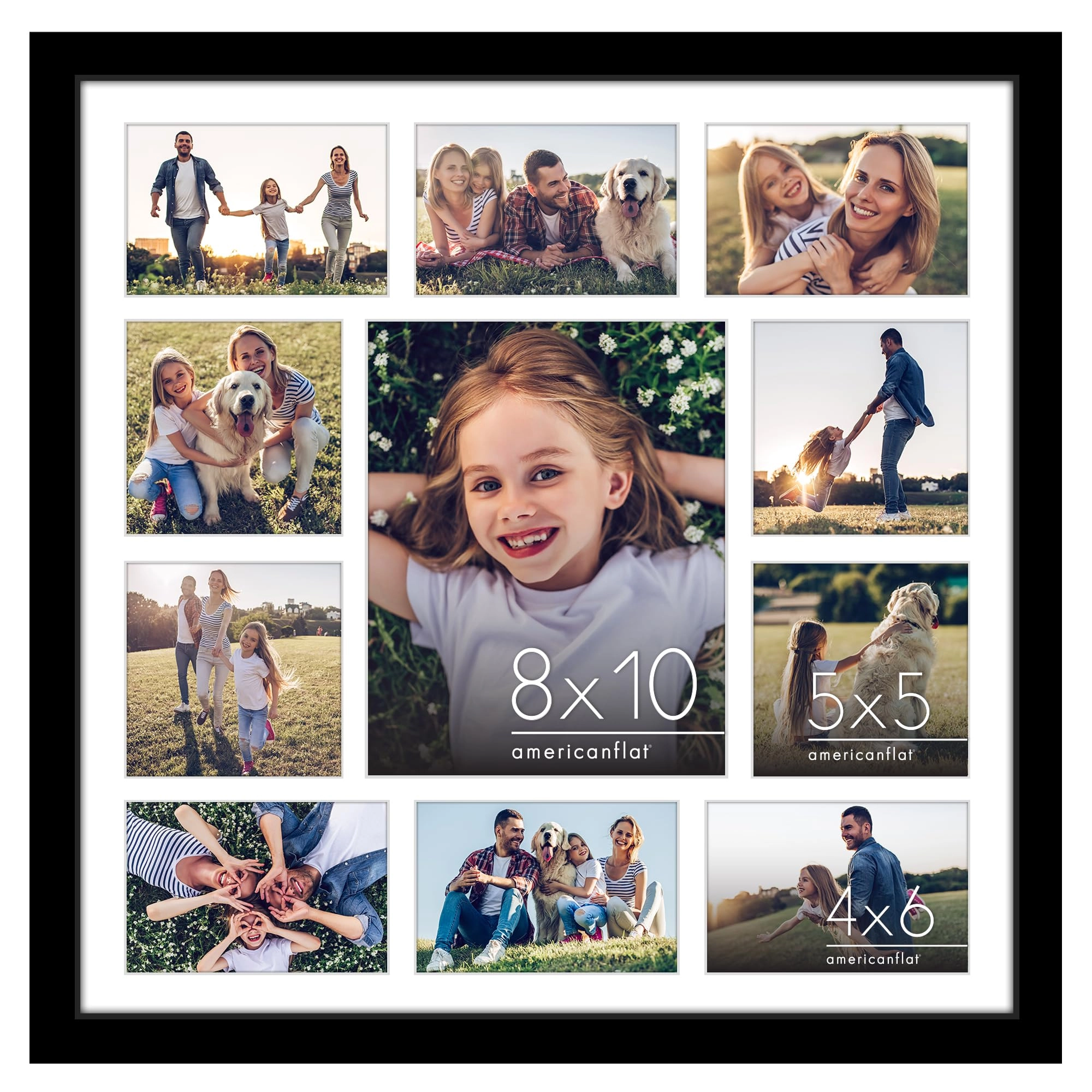Americanflat Collage Picture Frame - 20x20 Eleven Photos