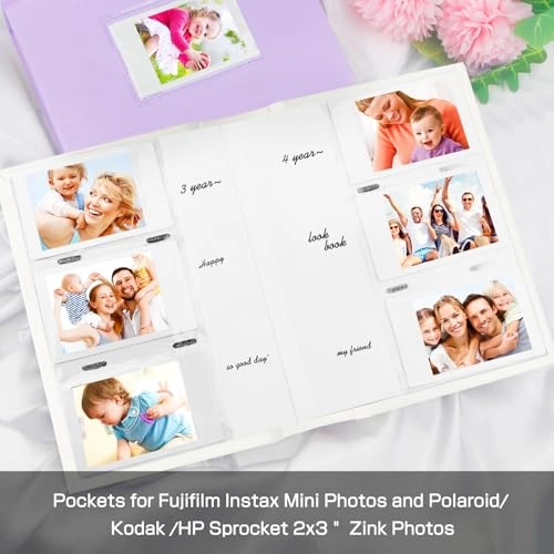 2x3" 180 Pockets PU Leather Photo Album