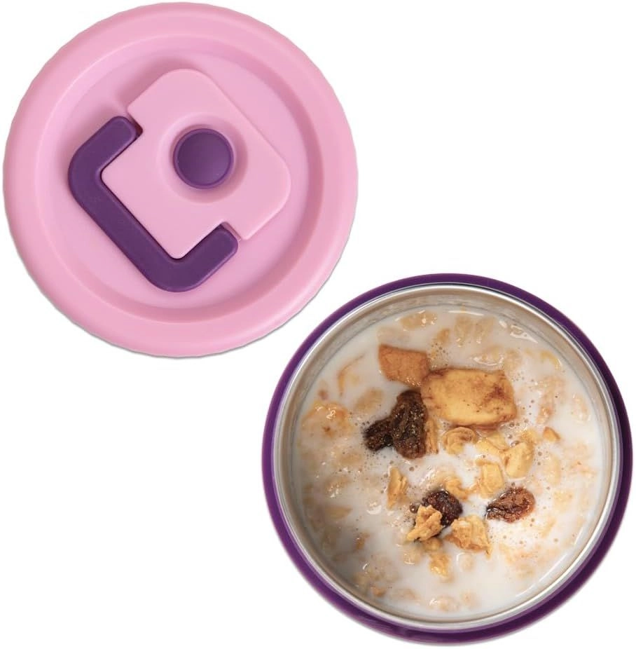 Bento Lunch Box With Steel Food Jar - Think Big Blush 1.74L