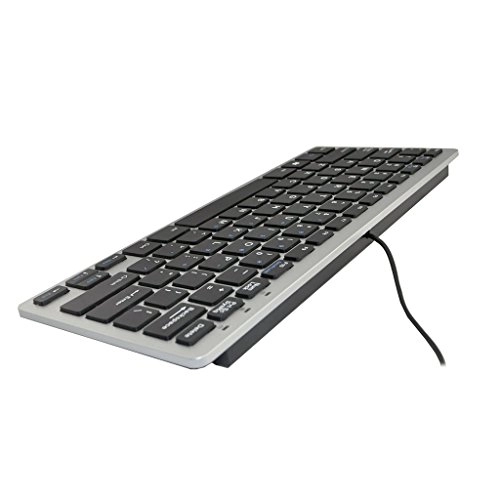 78 Key USB Wired Slim Mini Thin Compact Keyboard - QWERTY Wired