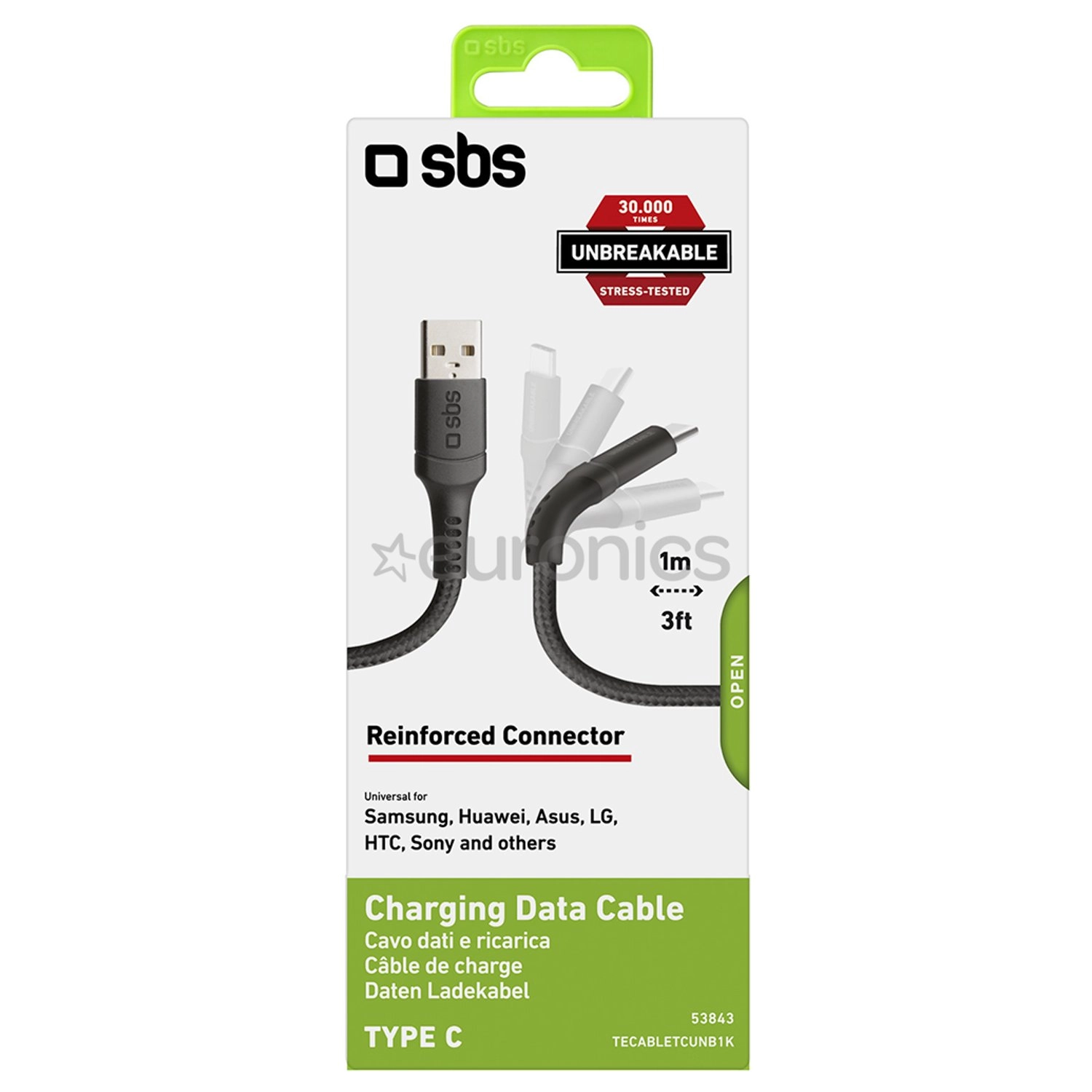 USB Type-C To Type-C Data Sync Charging Cable USB-C to USB-C 1m