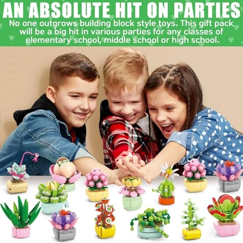 Succulents Building Blocks - Plants 24pcs