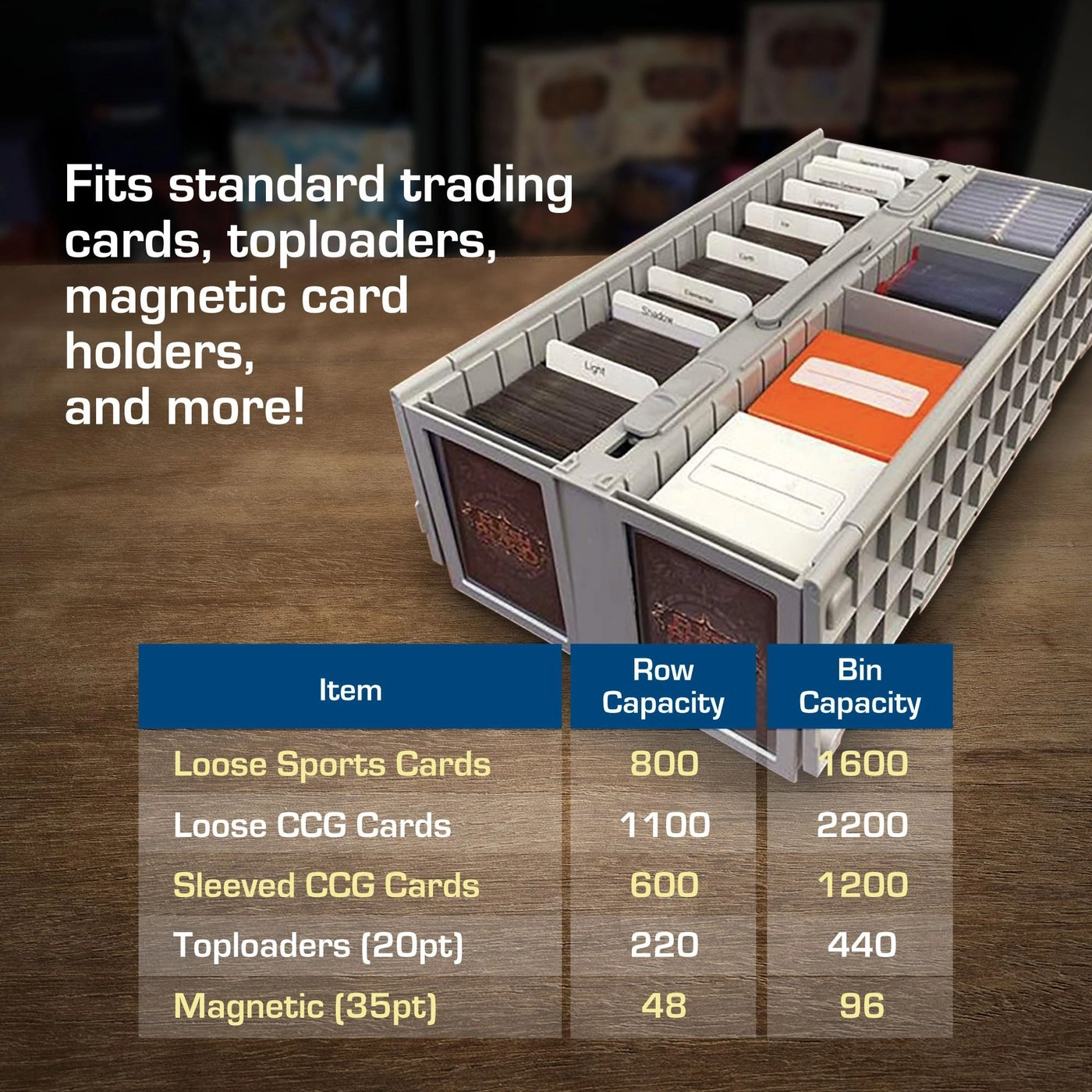 Collectible Card Bin - 1600 pcs Pack